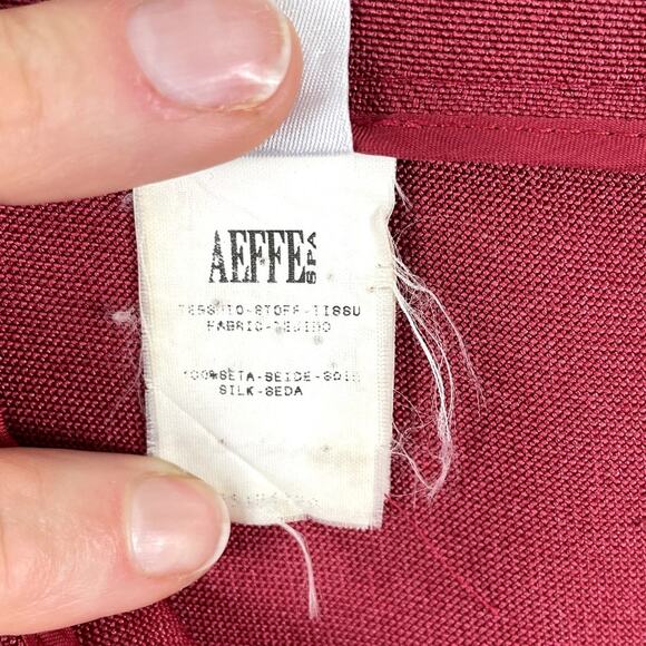 Narciso Rodriguez Sz 8 Silk Skirt A-Line Designer Old Money Quiet Luxury Red - Picture 12 of 12